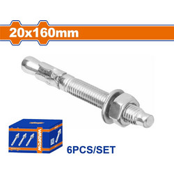Wadfow WDQ2568 Βισματα Μεταλλικα Γαλβ Express 20 Χ 160 6τεμ