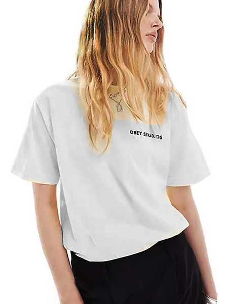 Obey Γυναικεία κοντομάνικη μπλούζα Falling Fruit Maxine Pigment Tee 267862500-UBL