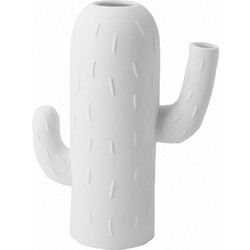 Βάζο Columnar Cactus RD0017569 15,8x7,4x20cm White Raeder Πορσελάνη