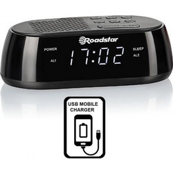 Ράδιο-ρολόι USB Fast Charge CLR-2477 Roadstar