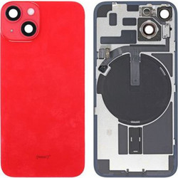 Γνήσιο Πίσω Γυαλί με NFC Flex/Flash & Camera lens για iPhone 14 - Red Pulled