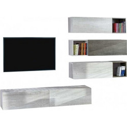 Wooden Επιπλοσύνθεση Τηλεόρασης Ξύλινη 250εκ