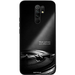 Sonique Men's Edition Back Cover με Σχέδιο «Music and Men» (Xiaomi Redmi 9)