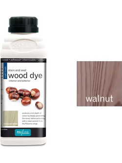 Polyvine Wax Finish Βερνίκι Επιφάνειας Ξύλου Νερού Satin Walnut 0.5lt