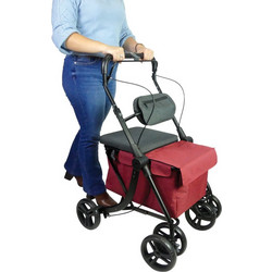 Περιπατητήρας Rollator με κάθισμα και καλάθι αγορών