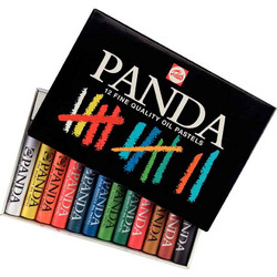 Σετ 12 Λαδοπαστέλ Panda Talens