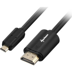 Sharkoon Καλώδιο HDMI 2.0 HDMI Male to Micro HDMI Male 2m Black