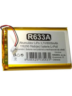 Hadex Επαναφορτιζόμενη μπαταρία LiPo 3.7V/8000mAh (116290)