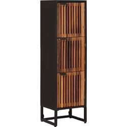 vidaXL Highboard 35x30x120cm Στερεό Ξύλο Μάνγκο και Μηχανικά Ξύλα 1 τεμ
