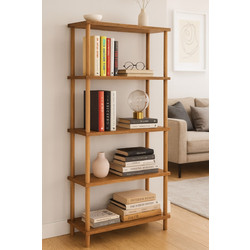 Stewe Home Βιβλιοθήκη (Πεύκο) 60x25x136cm STE-019420-V36959-1167722