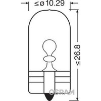 OSRAM 2845 - ΛΑΜΠΑ W5W 24V ORIGINAL ΣΥΣΚ 10 ΤΕΜ