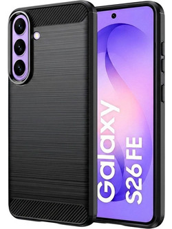 Techsuit Carbon Silicone Θήκη Black (Samsung Galaxy S26 FE / S25 FE)