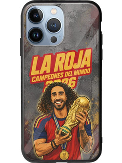 Θήκη La Roja Campeones del Mundo - Marc Cucurella iPhone 13 Pro Groove TPU (Tempered Glass και TPU)