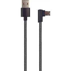 2GO Micro-usb Regular USB 2.0 to micro USB Cable Μαύρο 1m 1τμχ