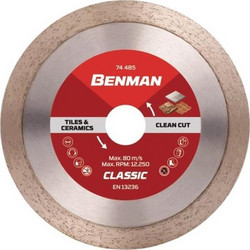 Διαμαντόδισκος 115mm κεραμικών πλακιδίων BENMAN CLASSIC 74484
