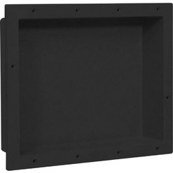 vidaXL Ράφι Ντουζιέρας Μαύρο Ματ 41x51x10 εκ