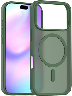 Θήκη Κινητού - Phone Case για Apple iPhone 17 Pro 6.3" Ημιδιάφανη Ματ Φιμέ Πράσινη MagSafe Υβριδική TPU/PC Shockproof Anti-Scratch Αντιολισθητική Ανθεκτική με Προστασία Κάμερας (Κωδ.1-CASE0069 )