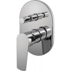 Μίκτης εντοιχισμού 2 εξόδων 690642 Lux KLS Chrome
