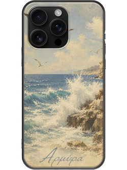 Θήκη Kalokairi Collection - Αρμύρα iPhone 16 Pro Max Black TPU (Μαύρη Σιλικόνη)
