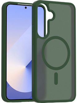 Θήκη Κινητού - Phone Case για Samsung Galaxy S24 6.2" Ημιδιάφανη Ματ Φιμέ Πράσινη MagSafe/Magnetic Υβριδική TPU/PC Shockproof Anti-Scratch Ανθεκτική Αντιολισθητική με Προστασία Κάμερας (Κωδ.1-CASE0045