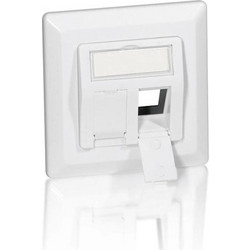 Equip Μονή Πρίζα Δικτύου RJ45 με Πλαίσιο σε Λευκό Χρώμα 761303 761303