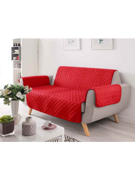 Κάλυμμα Καναπε Lounge Douceur d'interieur με διαστάσεις 223x179cm - Red 1610044