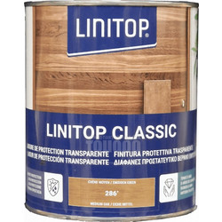 Linitop Classic Bερνίκι Εμποτισμού 286 Μεσαία Δρυς Satin 1lt