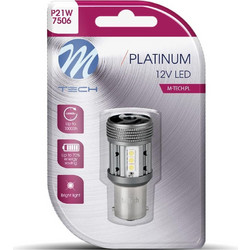 M-tech P21W BA15S LED Can-Bus Blister 12/24V 8W 1τμχ