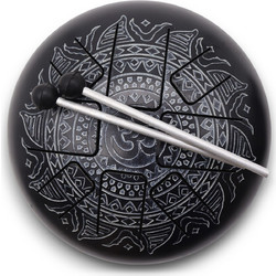 Med Steel Tongue Happy Drums Om Mandala Engraved- 22x15cm