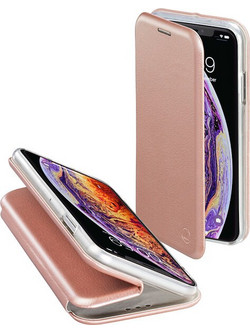 HAMA 184287CURVE'' BOOKLET CASE FOR APPLE IPHONE XS MAX, ROSE GOLD