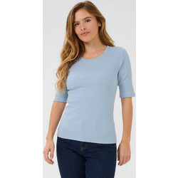 Kaffe Γυναικείο Μπλέ Ανοιχτό T-Shirt Με Ημίκοντο Μανίκι Ανοιχτό Μπλε