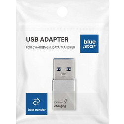 Blue Star USB Adapter - Μετατροπέας Type-C σε USB-A 3.0 σε Άσπρο Χρώμα