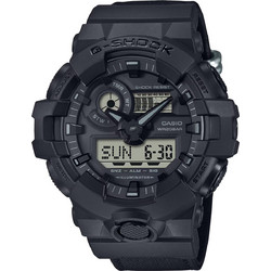 Casio G-Shock Ανδρικό Ρολόι Χρονογράφος με Μαύρο Λουράκι GA-700BCE-1AER