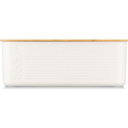 Bodum 11555-913 Bistro Ψωμιέρα με Καπάκι από Bamboo / Ξύλο Κοπής - Λευκό