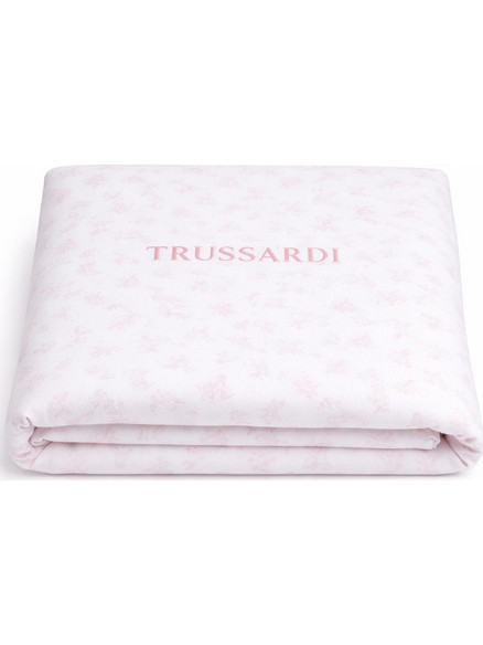 Κουβέρτα 80x80cm Trussardi White Pink Crystal TLP26004CE