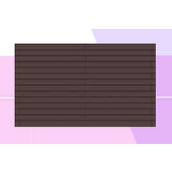 Deck-WPC Floor Dark Brown 110