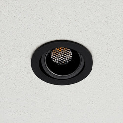 kelvo(R) LEO KLV-101-0314 Χωνευτό Κινούμενο Φωτιστικό Downlight Σποτ με Honeycomb Anti-Glare Reflector LED 10W 1300lm 38 AC 220-240V IP20 Φυσικό Λευκό 4500K - Bridgelux COB Chip & TUV SUD Driver - Μαύ