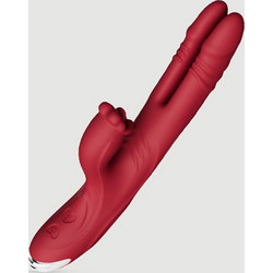 Two Finger Thruster Δονητής Rabbit Κόκκινος