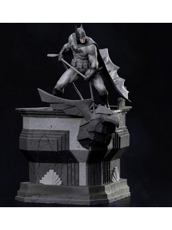 Φιγούρα Batman with Deco pedestal model 3D εκτυπωμένη