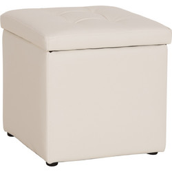Homemarkt ΣΚΑΜΠΟ PRO CUBE HM224.92 PU ΜΕ ΑΠΟΘΗΚΕΥΤΙΚΟ ΧΩΡΟ-ΛΕΥΚΟ 38x38x36,5Υεκ.Β'ΔΙΑΛΟΓΗΣ