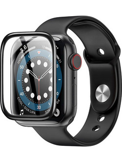 Tempered Glass Hoco A29 0.33mm 9H 3D Hot bending 40mm για iWatch Series4 5 6 SE Μαύρο