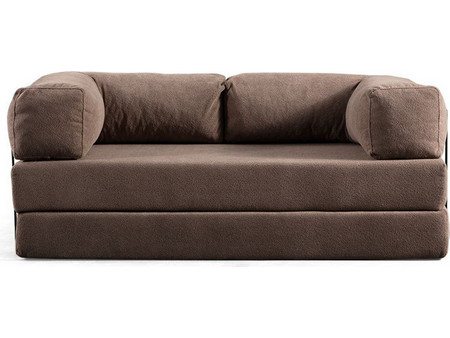 Papatya Via Con Διθέσιος Καναπές Κρεβάτι Καφέ 200x100x80cm