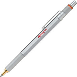 Στυλό Rotring 800 Silver Ballpen 0.7mm με μαύρο μελάνι 2032580