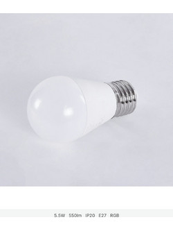 GloboStar(R) 60489 Έξυπνη Λάμπα LED E27 G45 Γλομπάκι Smart Home Wifi 5.5W 550lm 260 AC 220-240V IP20 Φ4.5 x Υ8.8cm RGB+CCT - Εναλλαγή Φωτισμού & Dimming μέσω Εφαρμογής Tuya - Bridgelux Chip