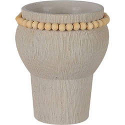 MarHome 06-20264 Κασπώ Τσιμεντένιο Μπεζ Φ17x19cm 1/6Κιβ