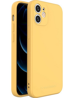Wozinsky iPhone 12 mini Color Flexible Θήκη Σιλικόνης - Yellow