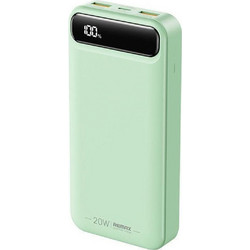 Remax RPP-521 Power Bank 20000mAh με 2 Θύρες USB-A & Θύρα USB-C Power Delivery Green