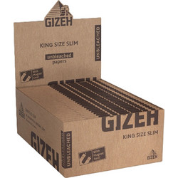 Gizeh Unbleached King Size Slim Χαρτάκια Συσκευασία 50 Τεμαχίων