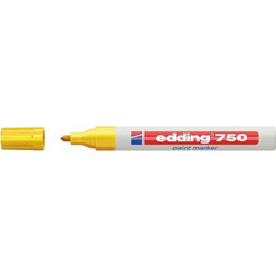Edding 750 Ανεξίτηλος Μαρκαδόρος Κίτρινος 4mm 4-750005