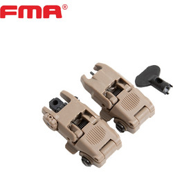Σκοπευτικά Πτυσσόμενα Εμπρός + Πίσω, FMA, Back UP Sights(FBUS) Dark Earth